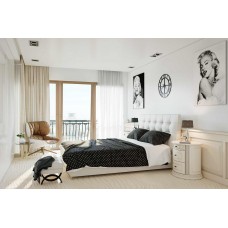 Кровать с ПМ 200*160 ROSSINI Тк. Casanova Lilac